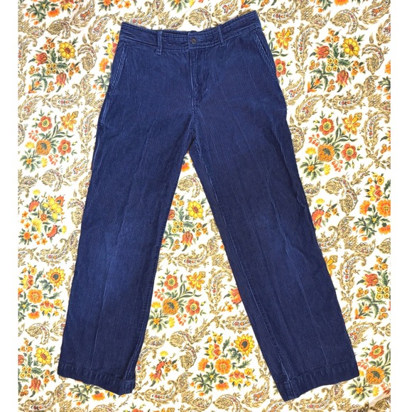 Vintage Polo Ralph Lauren Kids Navy Blue Corduroy Pants Size 14 - Picture 2 of 5